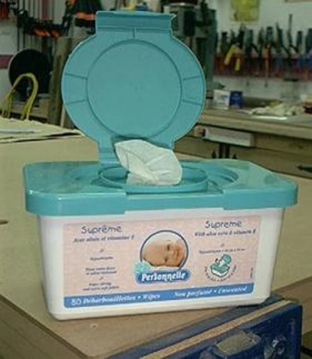 Baby Wipes in the Workshop